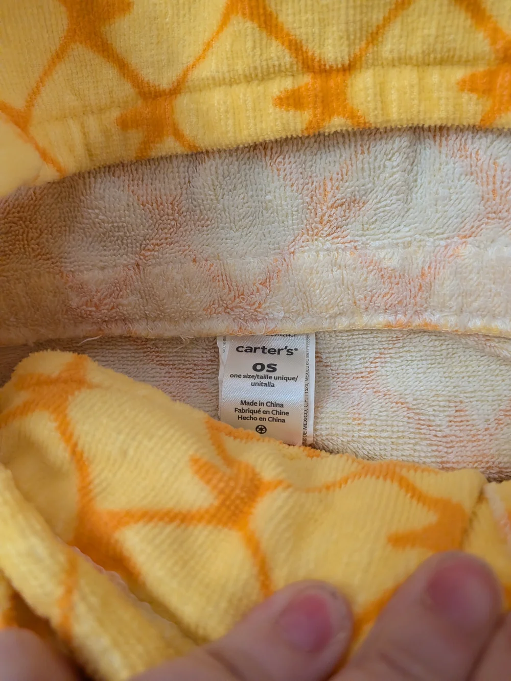 Carter's Pink Strawberry & Yellow Pineapple Hooded Pajama Sleep Sacks
